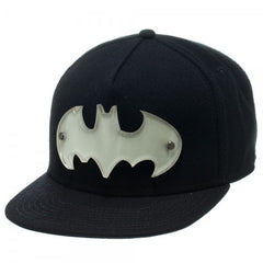 Batman Acrylic Glow in the Dark Logo Black Snapback