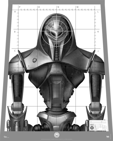 Cylon Centurion Replica Target Poster