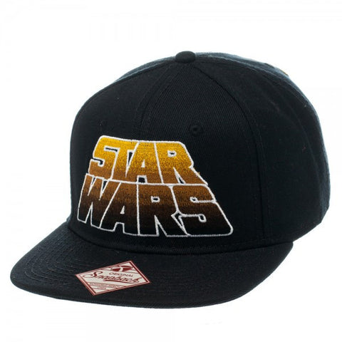 Star Wars Vinatge Logo Black Snapback Hat