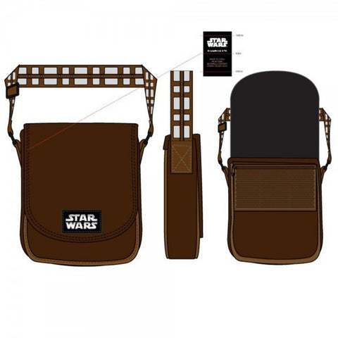 Star Wars Chewy Brown Mini Messenger Bag