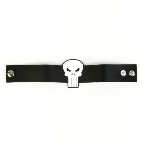 Marvel Punisher Black Rubber Wristband