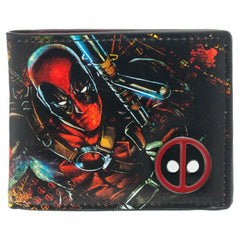 Marvel Deadpool Bi-Fold Wallet with Metal Badge