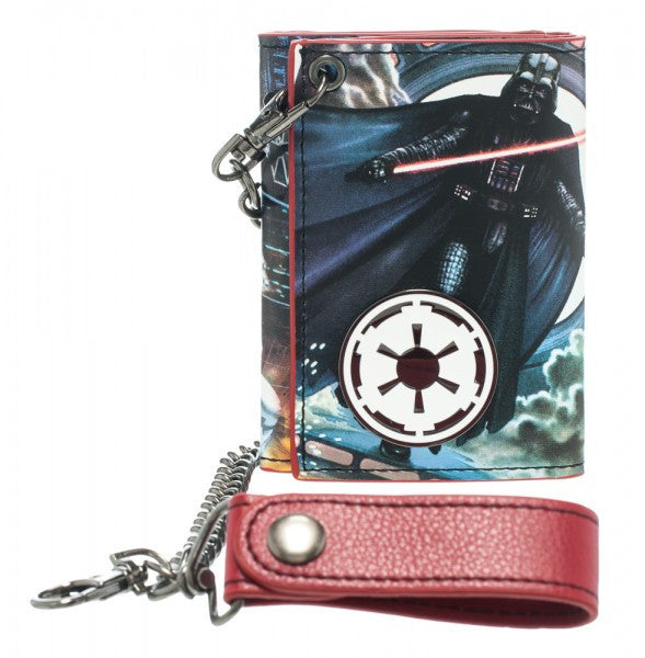 Star Wars Darth Vader Metal Badge Chain Wallet